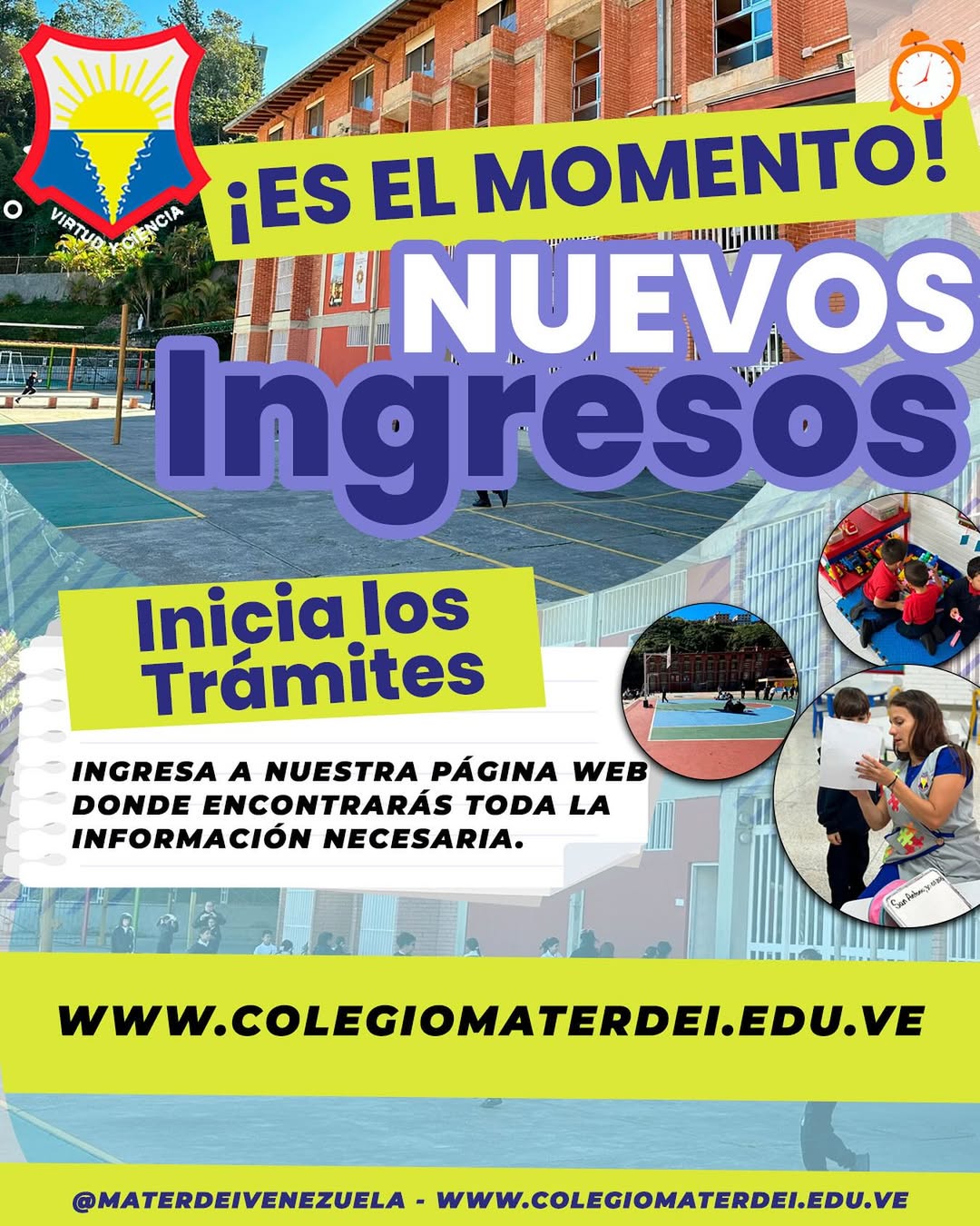 Inicio Proceso SOLICITUD NUEVOS INGRESOS «Año Escolar 2025-2026»